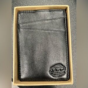 NIB - Orchill Boreal Black Leather Cardholder/Moneyclip